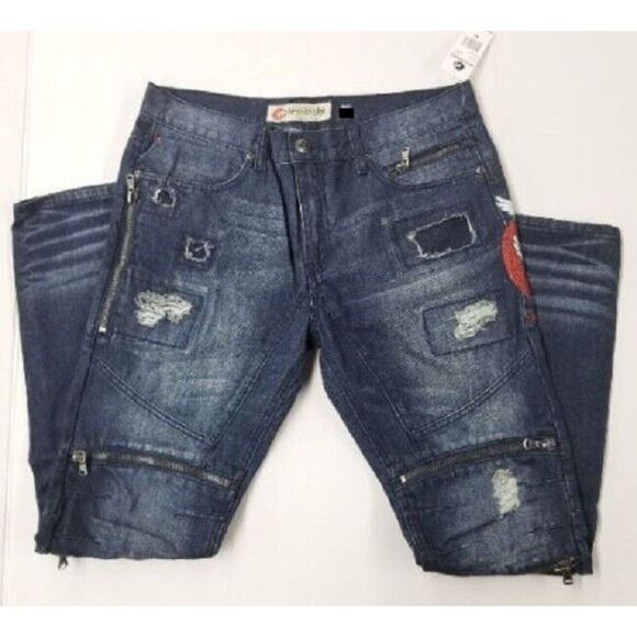 Iro-Ochi NIPPON JEAN - INDIGO AZUL WASH Size 42 x 32 Brand New! - Picture 2 of 4